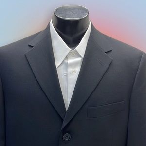 KENNETH COLE Men’s Black Wool Suit 40L / 33 x 32